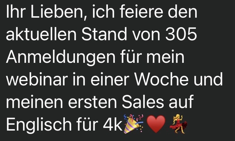 Kundinnen-Erfolg Screenshot